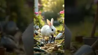 Ai animation rabbit video #rabbit #funny #ai