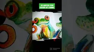 watercolor frog sketch 🐸 #artvideo #sketchbook #art #sketch #artchannel #short #watercolor #frog