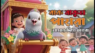 বাক বাকুম পায়রা | Kids Cartoon Song | 2D Classic Animation | Bangla Children Rhyme