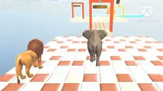 #choosetherightdoor #paintanimals #fountaincrossing #crossingfountain #gorilla #elephant #lion #an