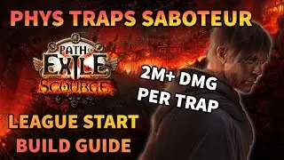 The BEST Early Boss Killer - Physical Traps Saboteur - League Start Build Guide