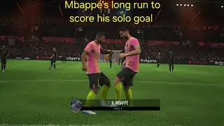 Mbapp&eacute;'s long run to score his solo goal #ufl #football #mbappe 