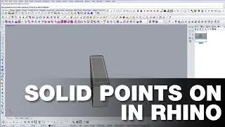 How to use Solid Points On in Rhino