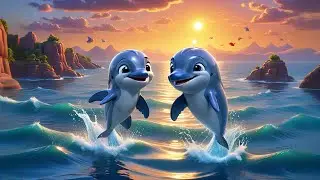 Five Baby Dolphins Leap and Spin | Dolphin Song for Kids | Ocean Animals & Counting Rhymes