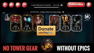 Fatal Earthrealm Tower 185 & Reward 🎮 Mortal Kombat Mobile▫️MK Mobile #mortalkombatmobile #mkmobile