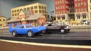 Slot Cars: Camaro vs Superbird: Soo Line Railroad Train