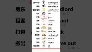 Learn Mandarin『Renting and moving租房搬家』how to speak chinese#pinyin #shorts #shortvideo #汉语 #中文#basic