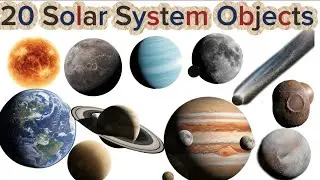 20 Solar System Objects | Planets, Moons & Space Facts for Kids | shoumiktots