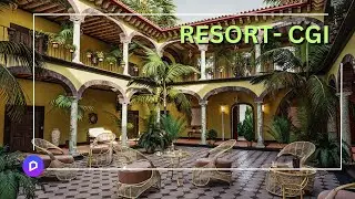 Resort CGI in D5 Render | Speed Tutorial ..lighting