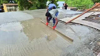 Roof Slab Concrete Pouring _Durable Building Slope Reinforcement Rcc Concrete |Roof Construction