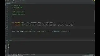 Python tutorial #30-Write a program to show an employee&rsquo;s personal information.
