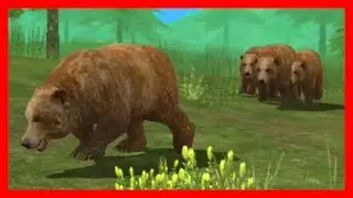 СИМУЛЯТОР МЕДВЕДЯ #5 охотимся НА ЖИВОТНЫХ игра ДИКАЯ ПРИРОДА в Bear Simulator