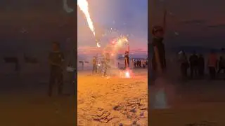📍fire show at Ao Nang beach | Krabi sunset | Thailand 🇹🇭