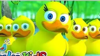 Five Little Ducks 🦆 sing along | Nursery Rhymes & Kids Songs | Kids Fun Planet #kids #nurseryrhymes 