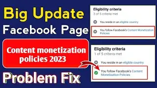Facebook content monetization policies issue । facebook policy issue remove ! creator search hindi
