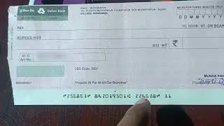 Where is the Check Number in a Check? | Check Number on Check Book | What is the Check Number?