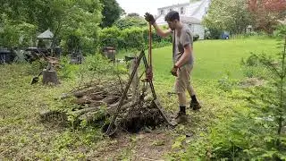 Stump removal with Farm Jacks