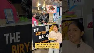 Lucknow me non veg biryani ka new adda | viral couple selling chicken biryani