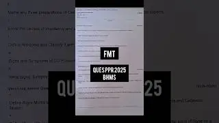 FMT #pyq #forensictoxicology #exam #study #students#bhms#question #important #question