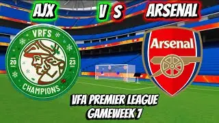 AJX vs Arsenal - VFA Premier League GameWeek 7 - WHAT happens is SHOCKING!