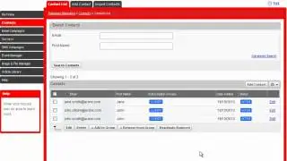 Managing Contacts in FastTrack Email Marketing
