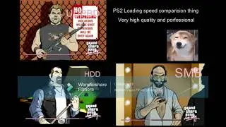 GTA VC PS2 UDPBD HDD SMB speed comparision