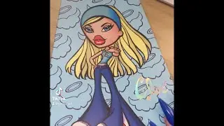 BRATZ Inspired Makeup Look | Chloe💙 #Bratz #Makeup #Collection #Tutorial #Inspired #Lashes #TikTok