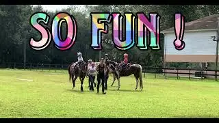 HorseRiding🏇FriendsBDAY!🥳🤠💗#2yearoldbaby #brave #horseriding #learning #pony #havingfun