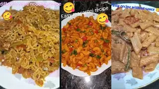 Top 3 Spicy Food|macaroni recipe| noodles| pasta recipe easy|Easy cooking|#shorts #viral #trending
