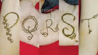 P To T Alphabet mehendi designs #alphabet #mehndi #design #youtube #series 