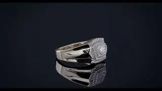 Real MOISSANITE Ring 14k Gold Plated 925 Silver Hip Hop Iced (Passes Diamond Tester)