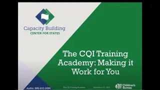 CQI Training Academy: Making it Work for You