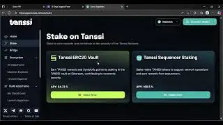How to stake your $Tanssi tokens on the Tanssi sequencer staking vault. #staking #tanssi #sequence
