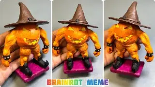 I made Jacko Jack Jack with plasticine #brainrotmeme #clay #sculpting #plasticine #italianmeme 