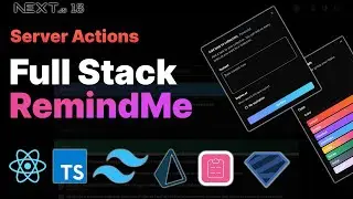 NextJs course:Full Stack RemindApp  ReactJs Typescript, React Hook form, ShadcnUI, TailwindCSS