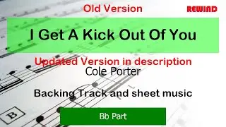 OLD VERSION Frank Sinatra I Get A Kick Tenor Sax Trumpet Violin Backing Track and Sheet Music