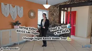 Vintage Vegas Ranch Home Tour 🏡 | Pool & Spa + No HOA | Spring Valley 89103 Las Vegas