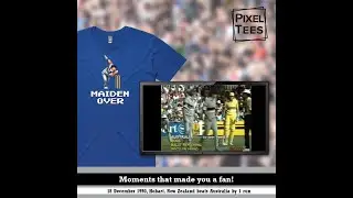 Chris Pringle talks about his maiden over against Australia in Hobart, 18 Dec 1990.