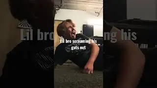 When lil bro look ugly crying