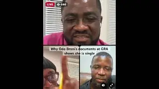 Lawyer Chris Vincent-Agyapong has explained why GRA documents show Odo Broni & Daddy Lumba as SINGLE