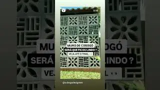 MURO DE COBOG&Oacute; (Ser&aacute; que ficou lindo ? )