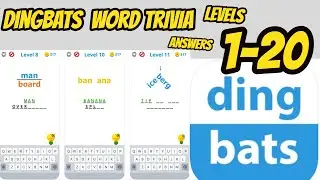Dingbats Word Trivia Game All Levels 1-20 Complete Answers Gameplay Walkthrough (iOS-Android)