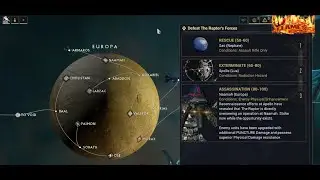 Warframe Naamah ( Europa ) Mission Assassination level 80-100