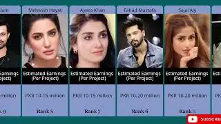 Top Paid Pakistani Celebrities 💵 | Actors & Actresses Earnings Compared