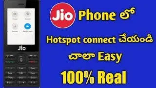 Jio phone lo hotspot ela conect cheyali 100 % realy telugu in 2020