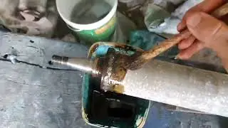 Fabricando eixo para carreta de encalhe 