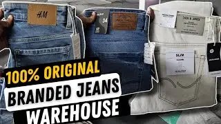 ₹160 Export Surplus Branded Jeans 😱 | Kurla Mumbai Wholesale Market Reseller Branded Jeans ₹160–₹590