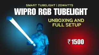 Wipro Smart RGB Tube Light 20W | Setup & Review in Hindi ! Abhi Tech n Vlog