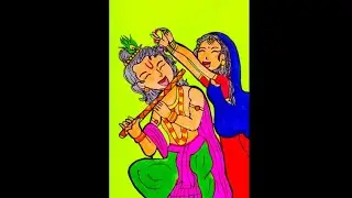 How to Colour Radhe Krishna || Easy Step by Step||Radha Krishna drawing|Radhe Krishna Drawing