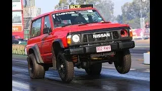 10 SEC SUPERCHARGED LS POWERED NISSAN PATROL WILLOWBANK RACEWAY 2017